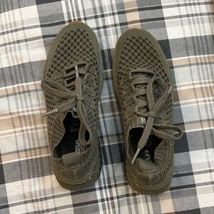 NOBULL Olive Green Knit Athletic Shoes